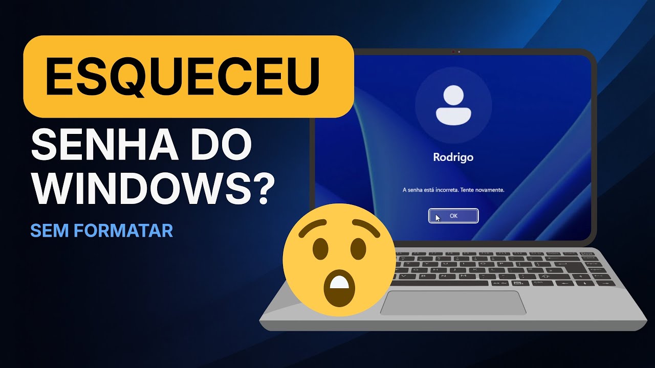 Esqueceu a senha do Windows?😱 Faça ISSO sem formatar