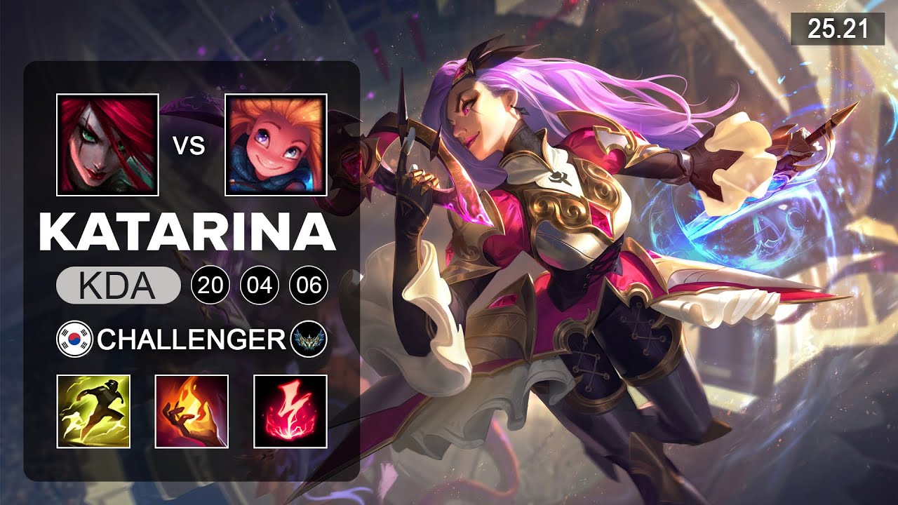 Katarina vs Zoe Mid - KR Challenger - Patch 25.21 Season 15