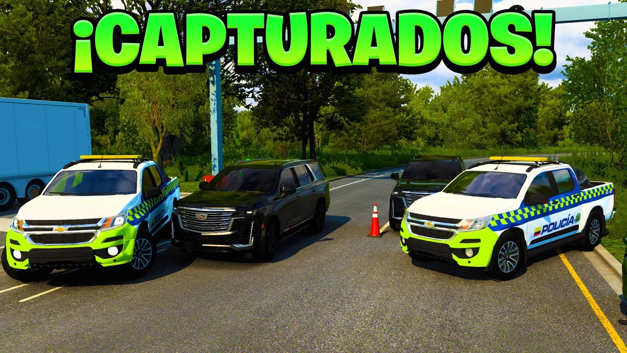 ¡PERSECUCIÓN POLICIAL A SOSPECHOSOS! Colombia | American Truck Simulator