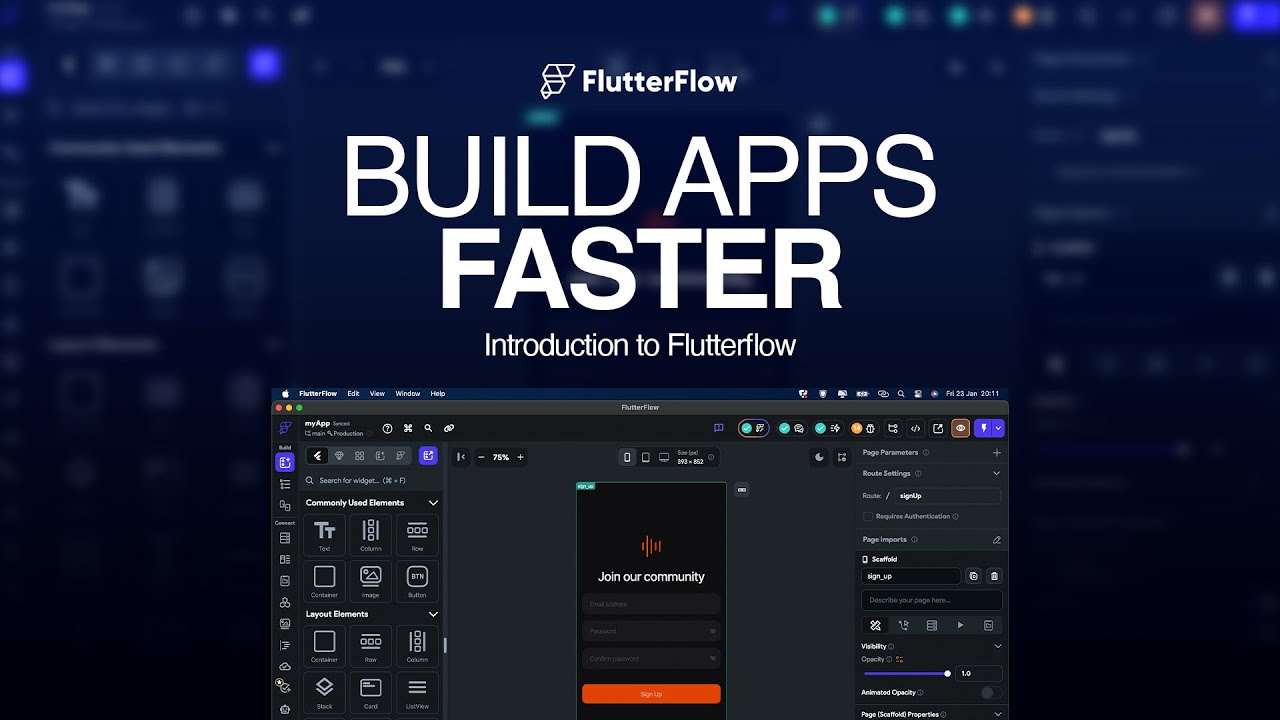 Build Apps Faster - Introduction to Flutterflow