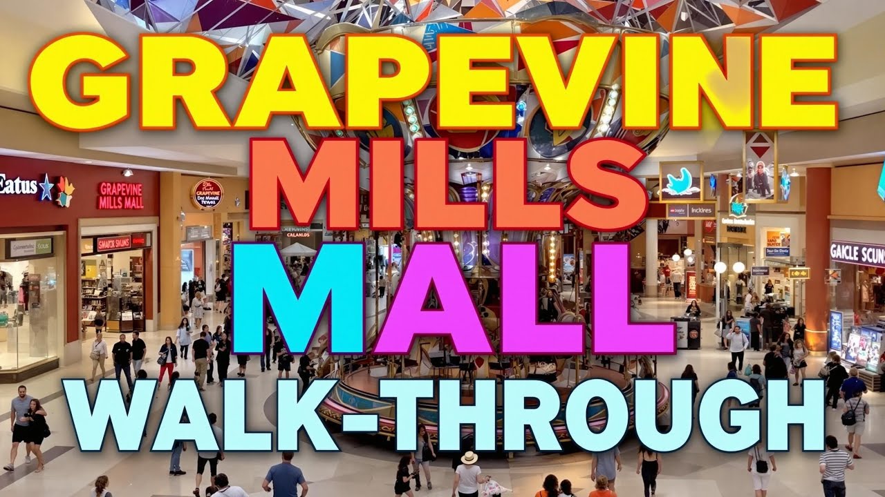 Полный тур по торговому центру Grapevine Mills — более 50 магазинов, LEGOLAND, аквариум SEA LIFE ...