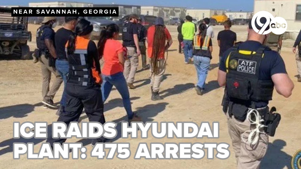 Homeland Security's immigration raid nets 475 arrests at Georgia Hyundai plant