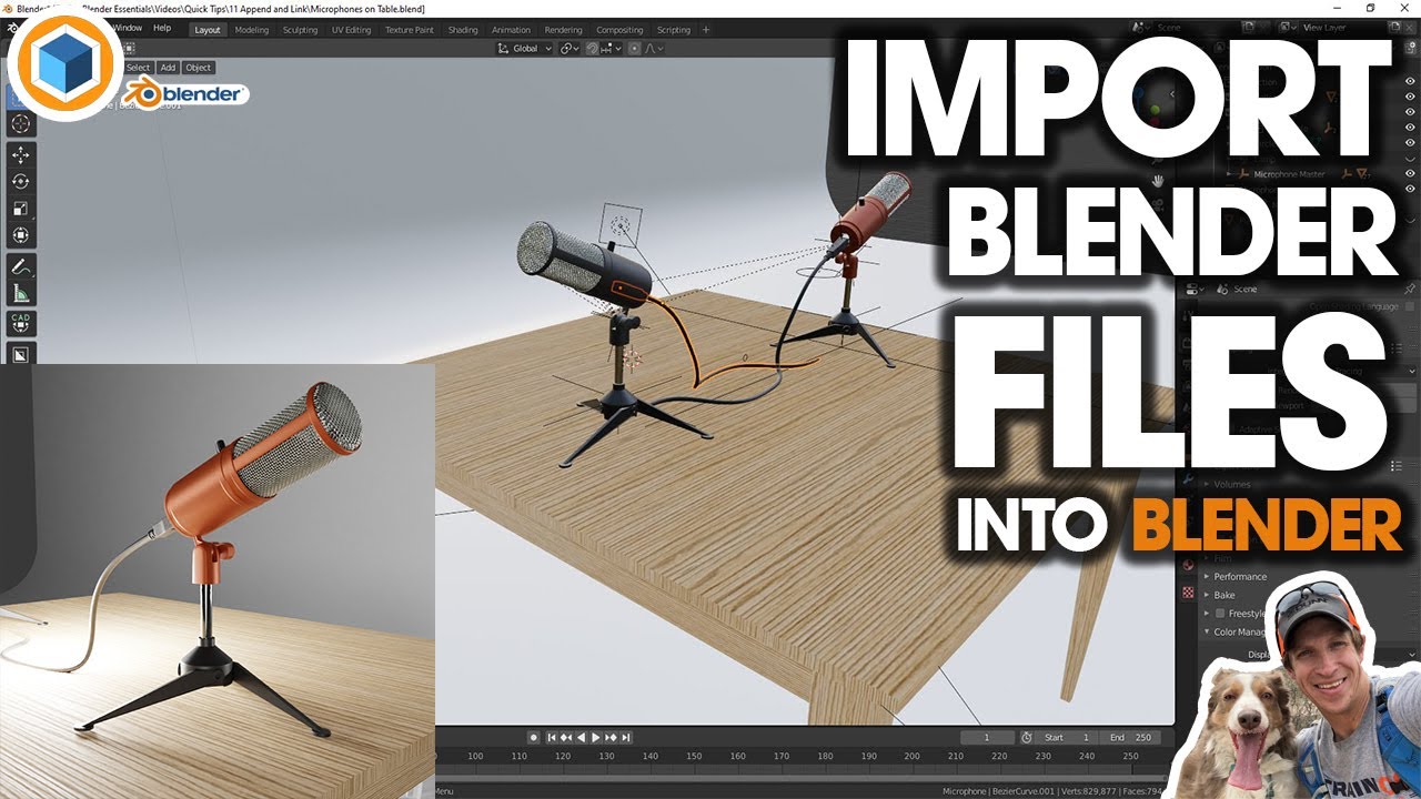 Импорт файлов Blender в BLENDER с помощью добавления и связывания &mdash; полное руководство