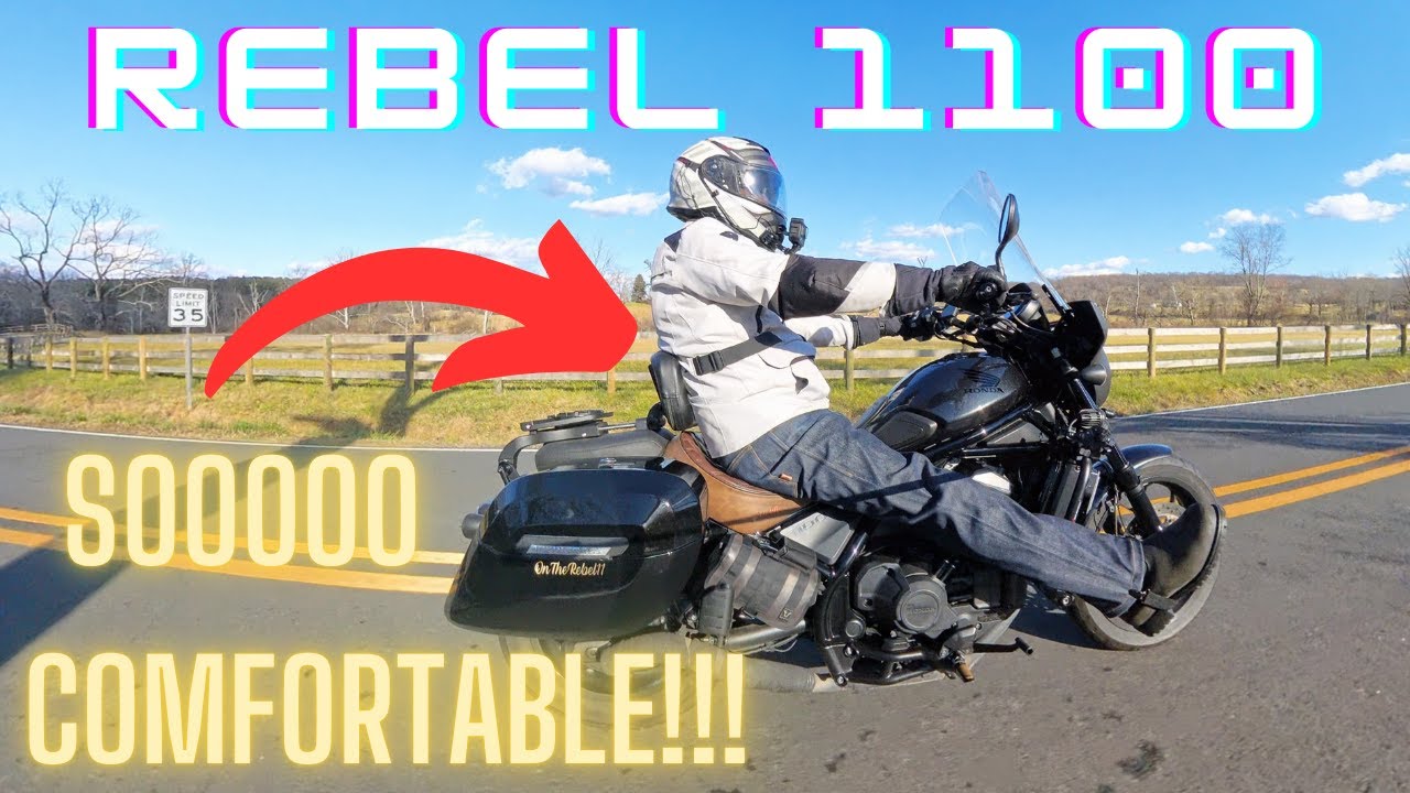 Rebel 1100 Rider Backrest: Ugly AF but Awesome!