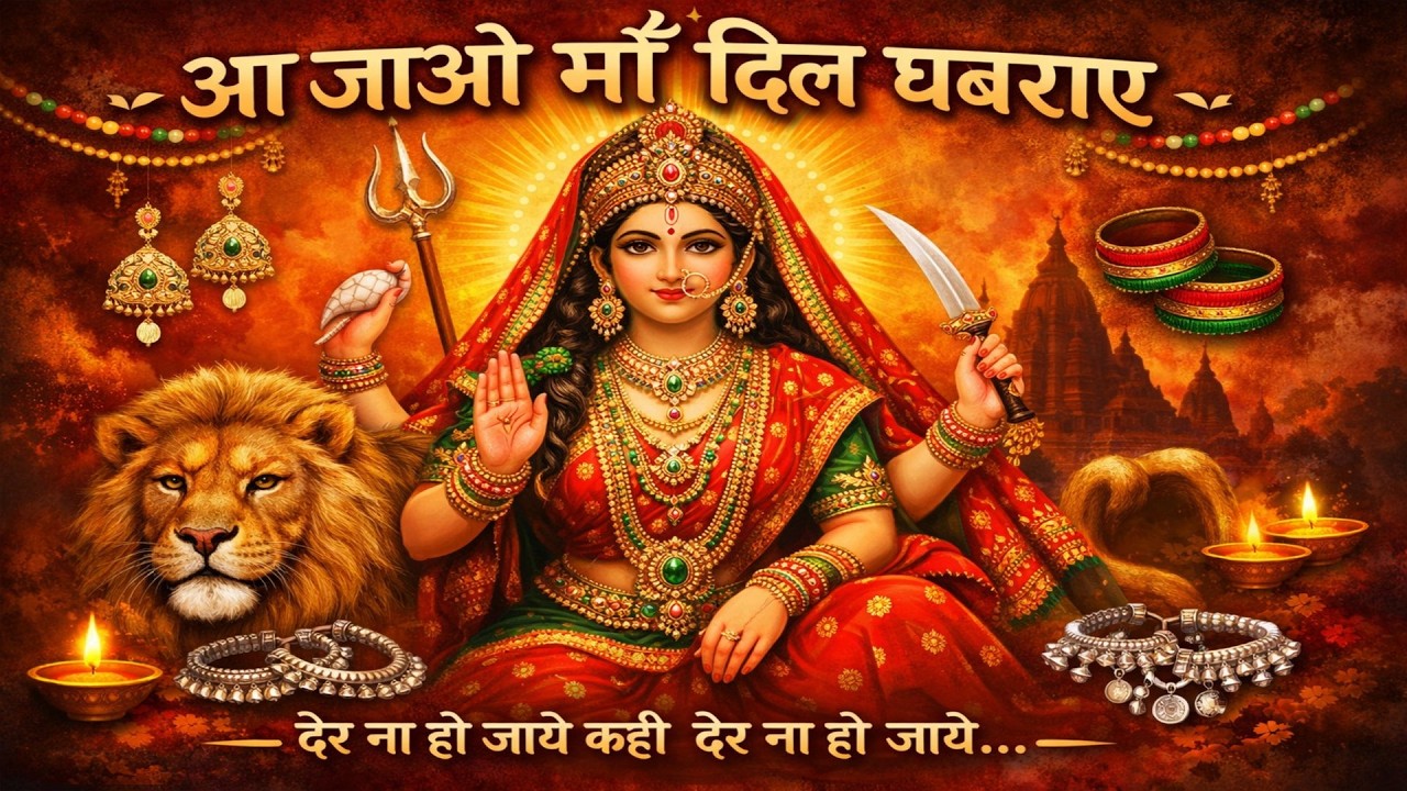 आ जाओ माँ दिल घबराए | Sherawali Maa Bhajan | Durga Maa Emotional Bhajan | Navratri Special