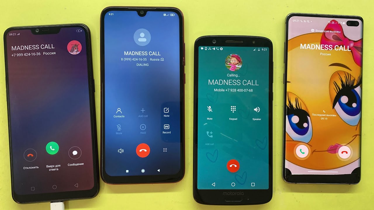 Incoming Call Samsung Galaxy S10+ Vs Oppo A3s &Outgoing Call Motorola Moto 1S Vs Xiaomi Redmi Note 7