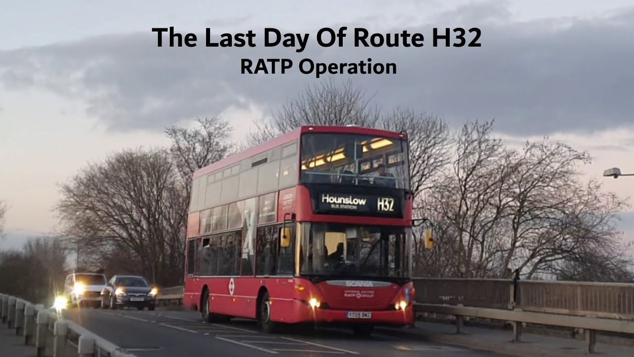 The Last Day Of Route H32 RATP Operation ( Observations, Journey, iBus & More ) HD 1080p 60fps