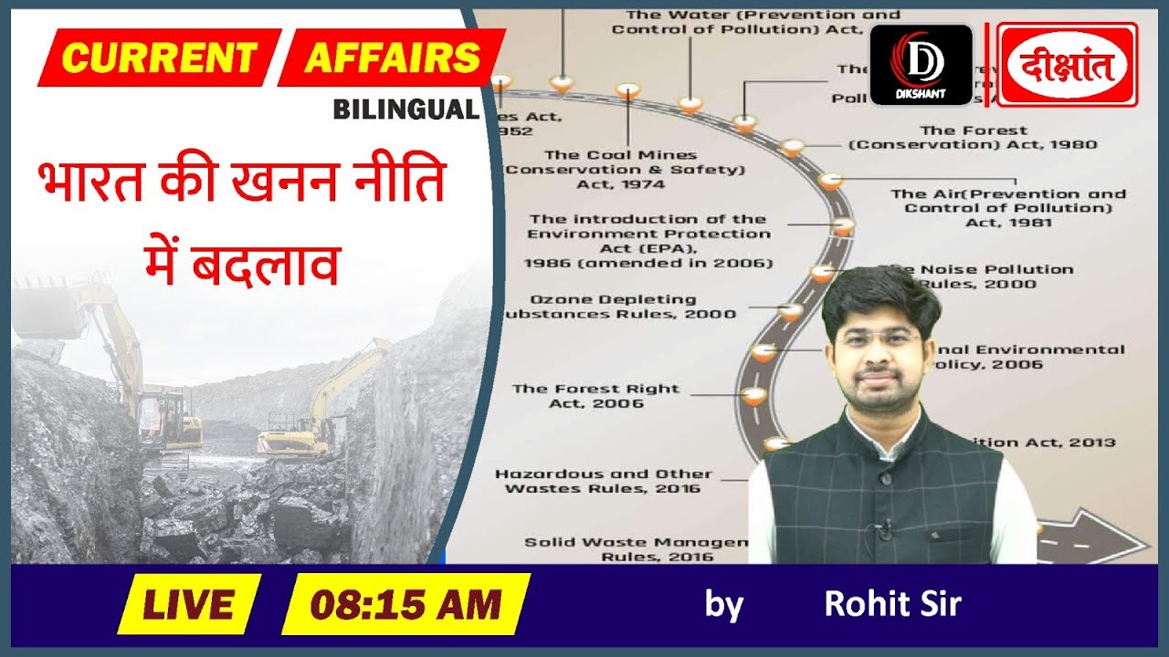 भारत की खनन नीति में बदलाव (India’s mining policy shift) Dikshant IAS