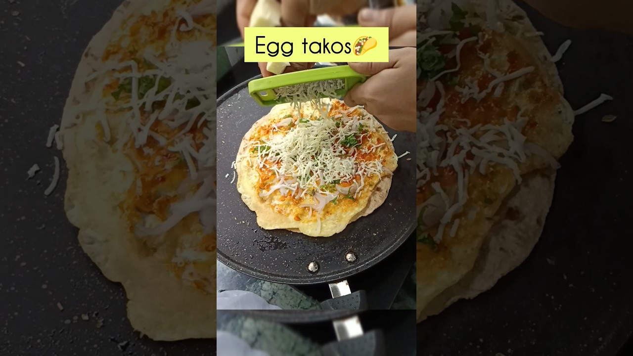 Egg takos 🌮 | egg roll | egg omlet | egg Frankie | cheesy Egg roll | #egg #youtube #shortsvideo