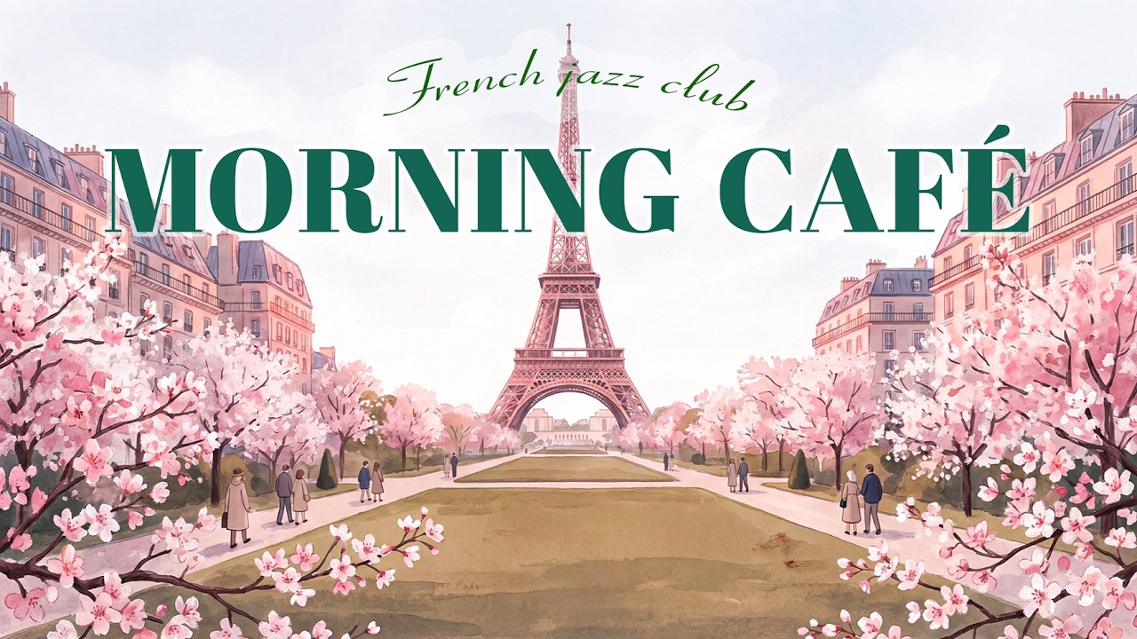 Paris Spring Morning Movie Jazz 🗼 Romantic French Café Instrumental for Love & Cozy Vibes