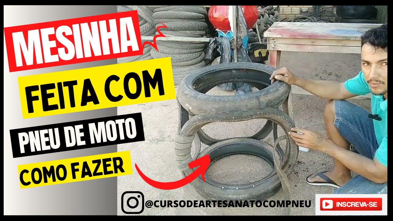 DIY MESINHA DE CENTRO COM PNEU