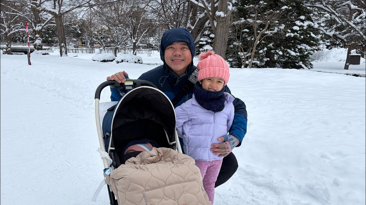 Day 3: Our Snowy Adventure at Nakajima Park ❄️😄