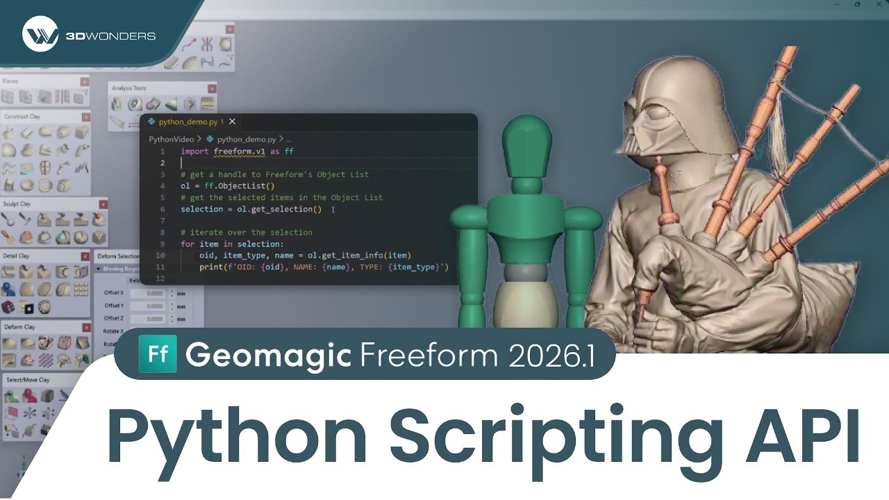 Automate Your 3D Workflow! Python Scripting in Geomagic Freeform 2026.1