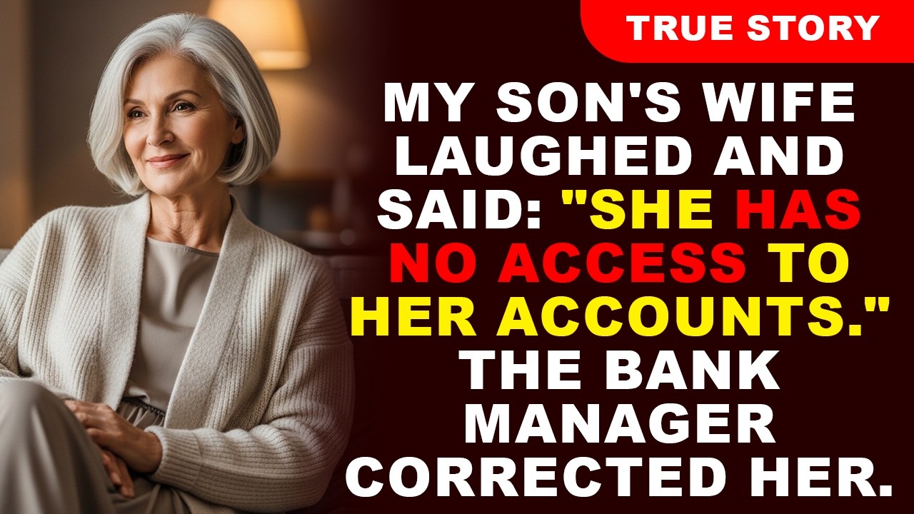 My Son’s Wife Laughed And Said: “She Has No Access To Her Accounts.” The Bank Manager Corrected Her.