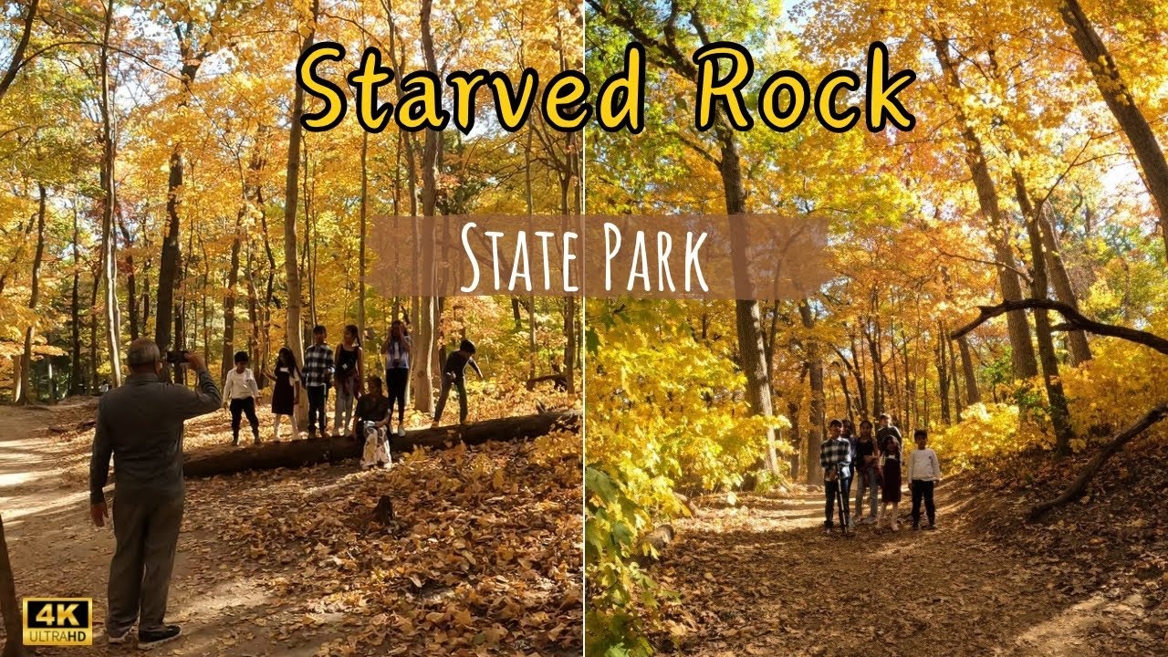 Starved Rock is a MUST-SEE this Fall 🍂 #statepark #autumn #fallcolors