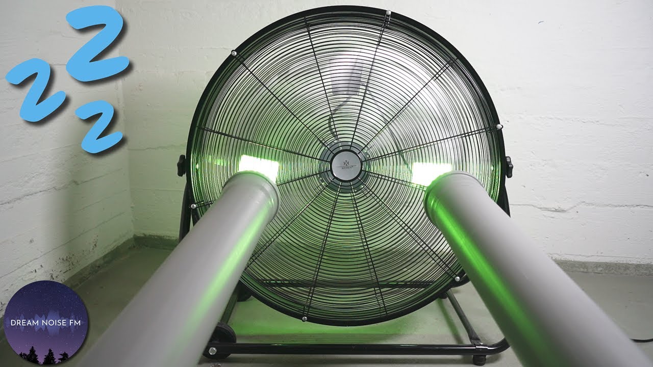 Fall asleep 😴 to a DEEP giant fan noise resonating through tubes! - Black Screen