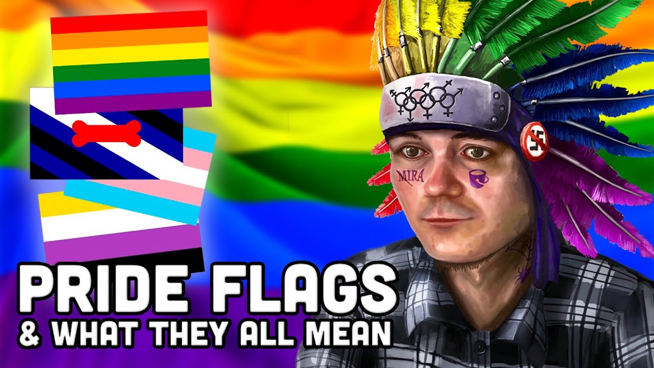 Маргинал учит LGBT+ флаги