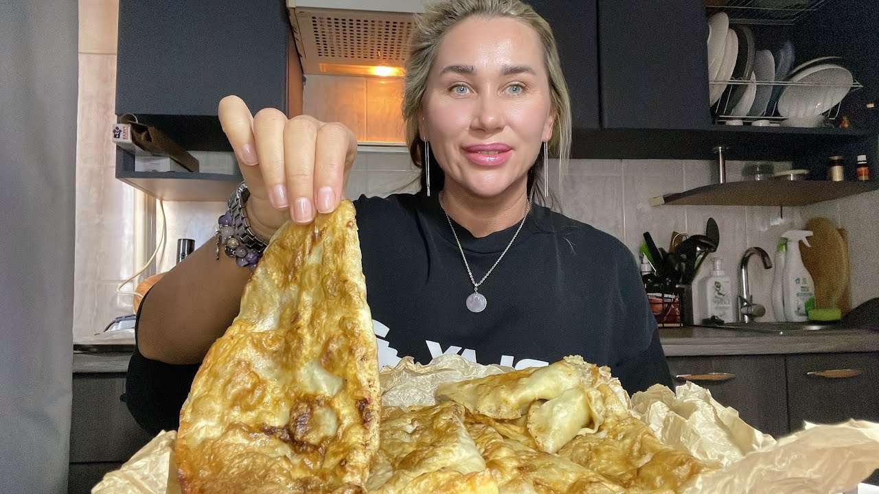 МУКБАНГ /ЧЕБУРЕКИ ЗА 5 МИНУТ #mukbang
