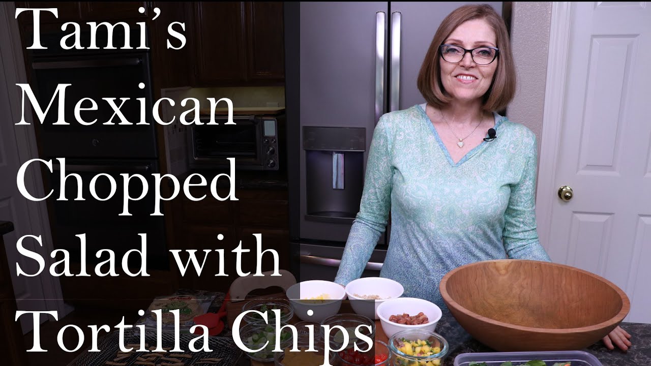 Mexican Chopped Salad With Crispy Tortilla Chips