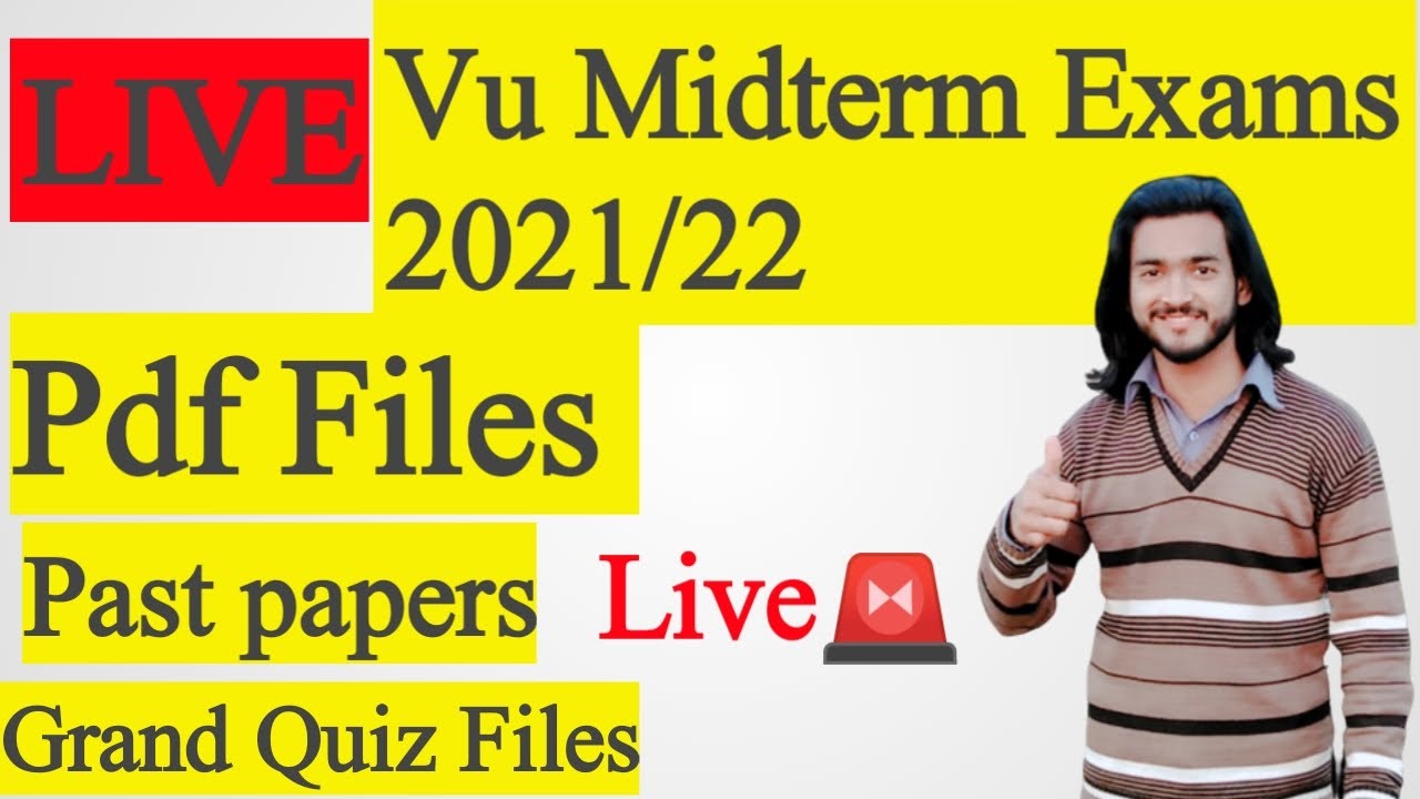 LIVE | ALL VU PAST PAPERS PDF FILES | GRAND QUIZ FILES
