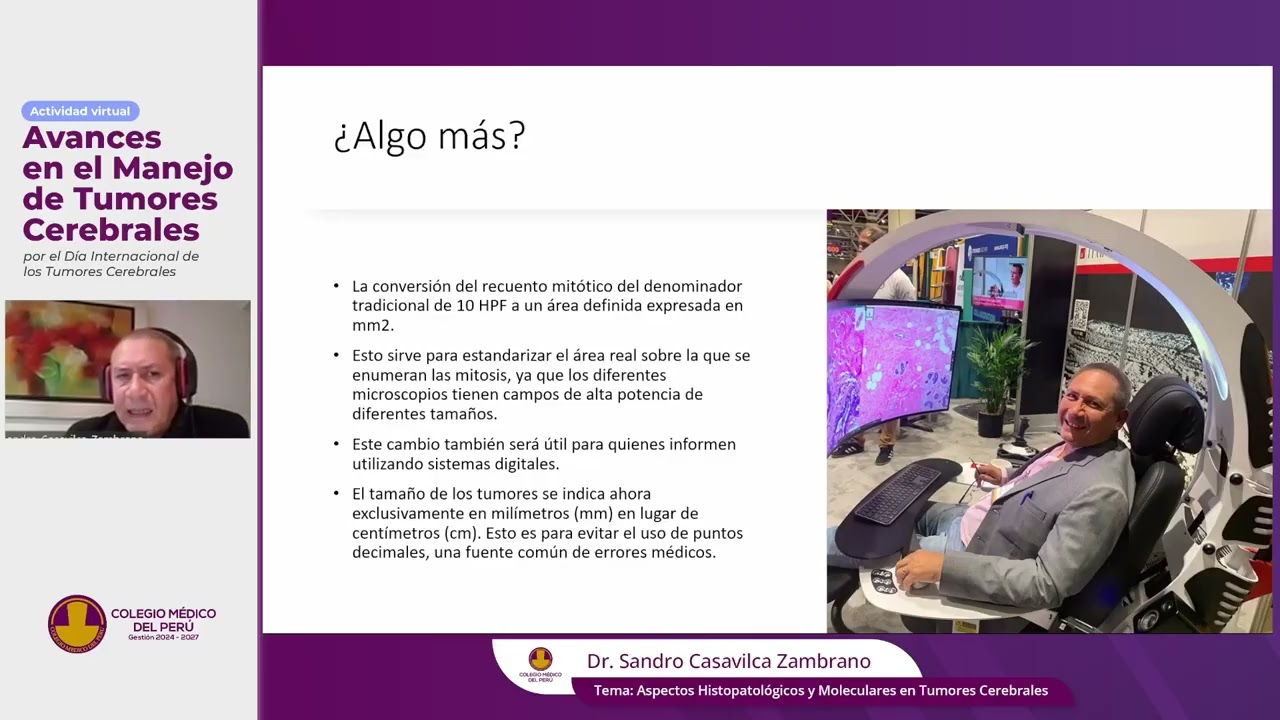 TELECAPACITACI&Oacute;N &ldquo;Avances en el manejo de tumores cerebrales🧠&rdquo;.