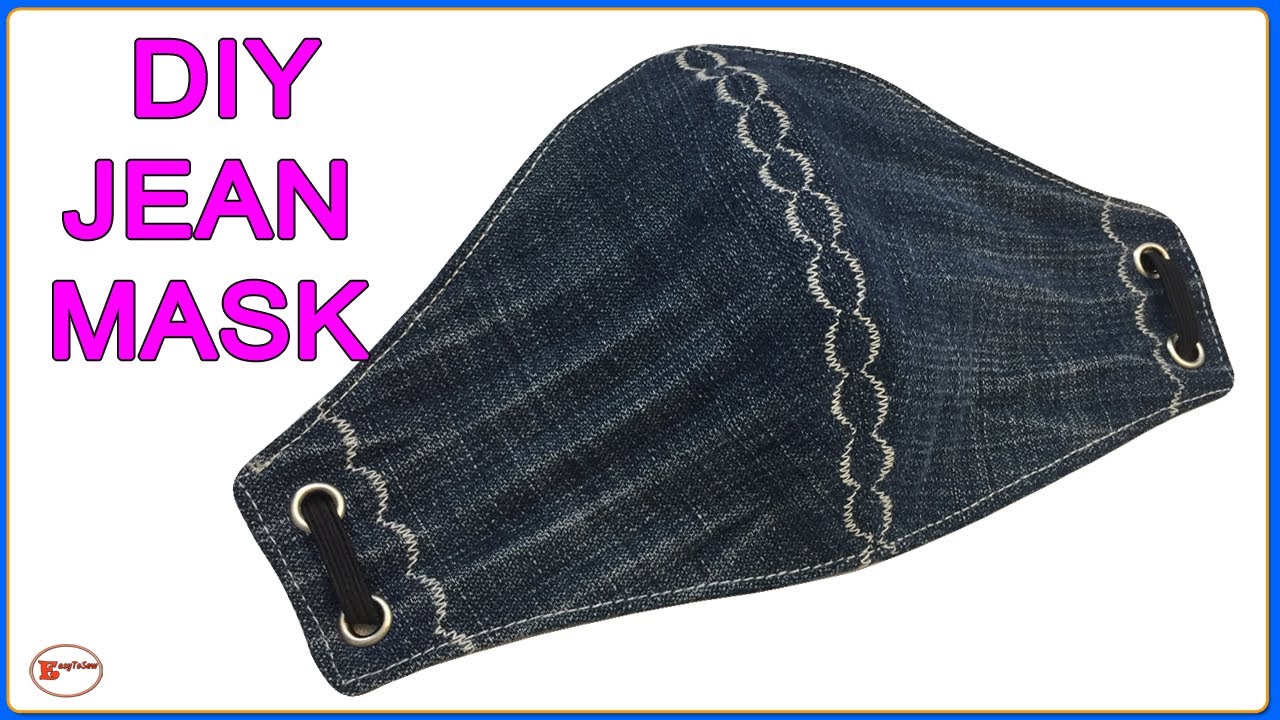 DENIM MASK | JEANS MASK DIY | HOW TO MAKE A FACE MASK WITH DENIM FABRIC | FACE MASK SEWING TUTORIAL