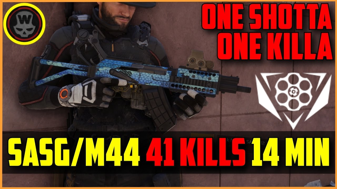 41 убийство SASG/M44 Striker (стрельба одним выстрелом) Игровой процесс Last Stand (The Division)