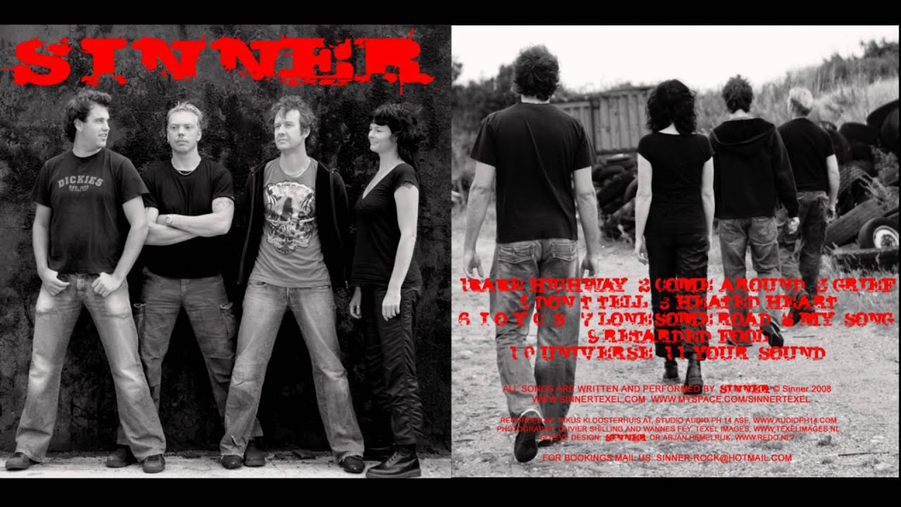 SINNER - SINNER, 1st album 2008. Texel