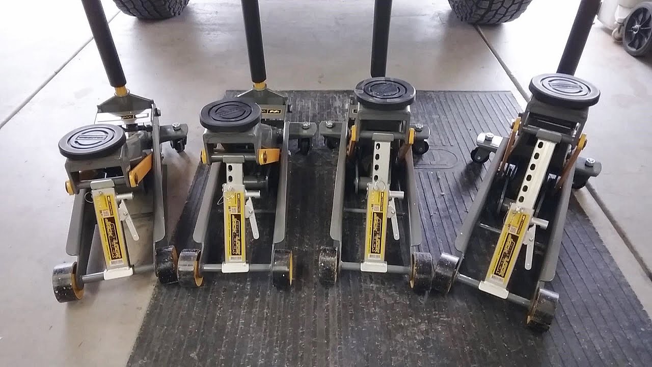 Uncluttered Work Space and Added Safety with Gaither's Winntec Jacks and Fast Lock Jack Blocks