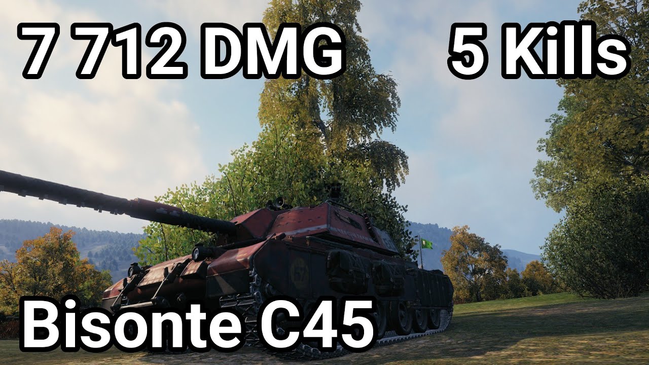 Bisonte C45: 7.7K Damage - Autoreloading Italian Beast | World of Tanks