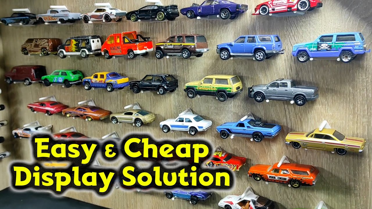 Simple and cheap display solution for 1:64 scale diecast cars