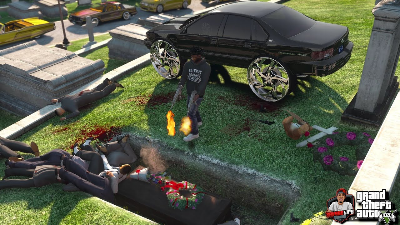 GTA 5 - FLORIDA - SHOT UP THE OPPS CASKET - #2