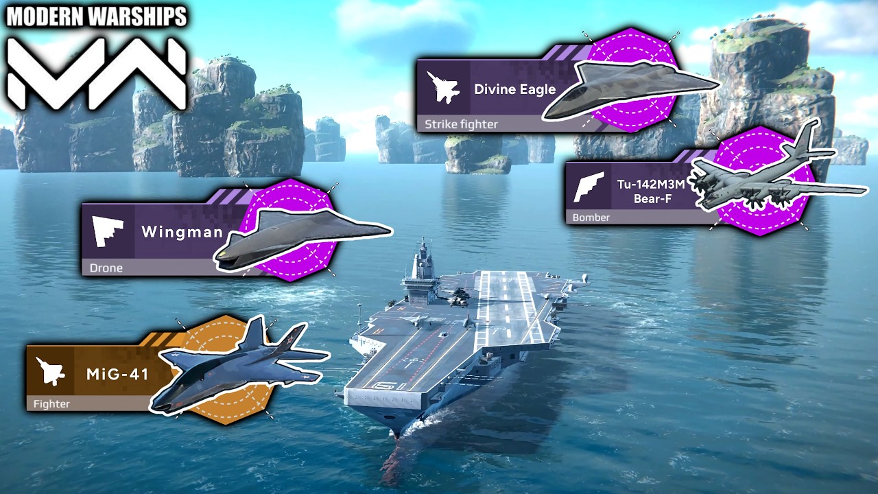 Divine Eagle STRIKE FIGHTER Built with Legendary Drone & Bomber / Modern Warships _ gameplay