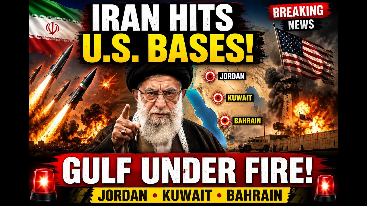 Iran Strikes U.S. Bases Across Gulf | Jordan, Kuwait & Bahrain Under Attack