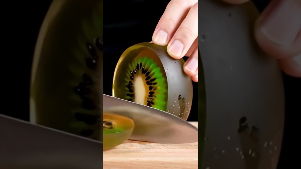 ASMR🥥🥝Fr&uuml;chte aus Glas schneiden | Glass Fruit slicing