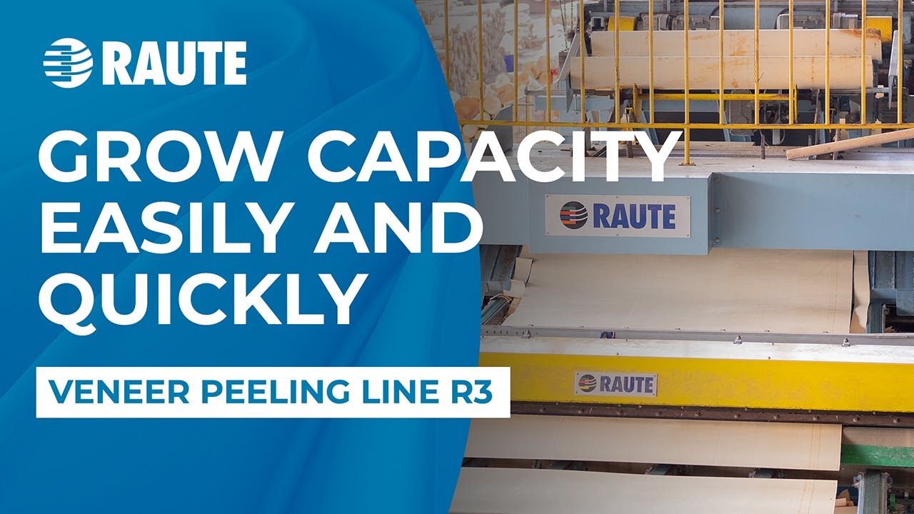 Raute Veneer Peeling Line R3