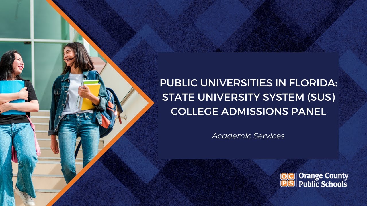 Public Universities in Florida State University System SUS College Admissions Panel