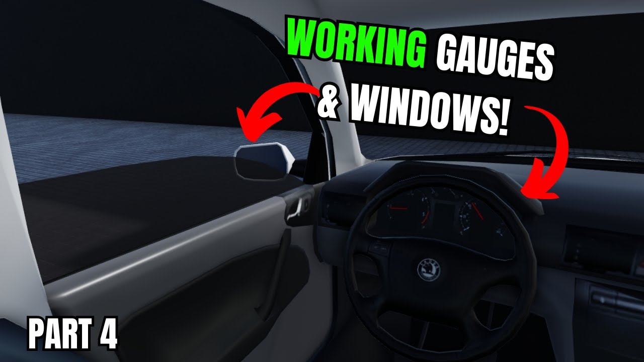 How to make a SLOT CAR Tutorial Part 4 - Windows, Gauges, Scripts, & More!