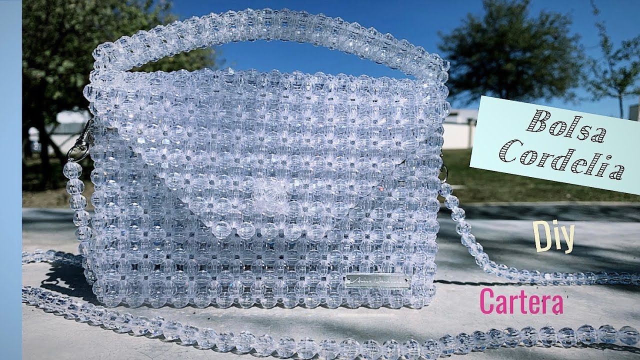 BOLSA CORDELIA CRISTAL ~ CARTERA ~ DIY ~ cuentas facetadas acrílicas ~ hecho a mano
