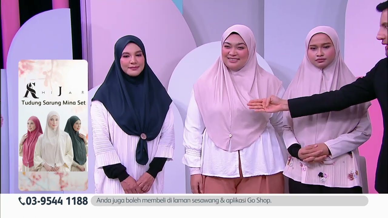 Go Shop AS Hijab Tudung Sarung Mina Set