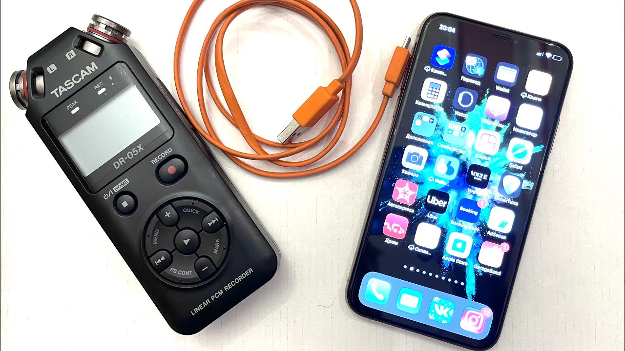 КАК СДЕЛАТЬ КРУТОЙ ЗВУК НА ВИДЕО? Как подключить рекордер Tascam DR 05x и 07x к IPHONE