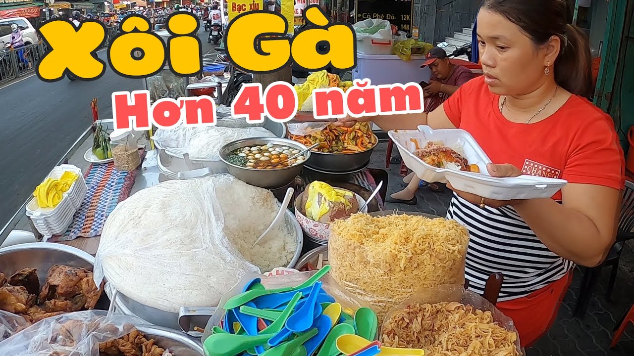 Cận Cảnh Xe X&ocirc;i G&agrave; Hơn 40 Năm B&aacute;n Th&acirc;u Đ&ecirc;m Suốt S&aacute;ng Ở S&agrave;i G&ograve;n