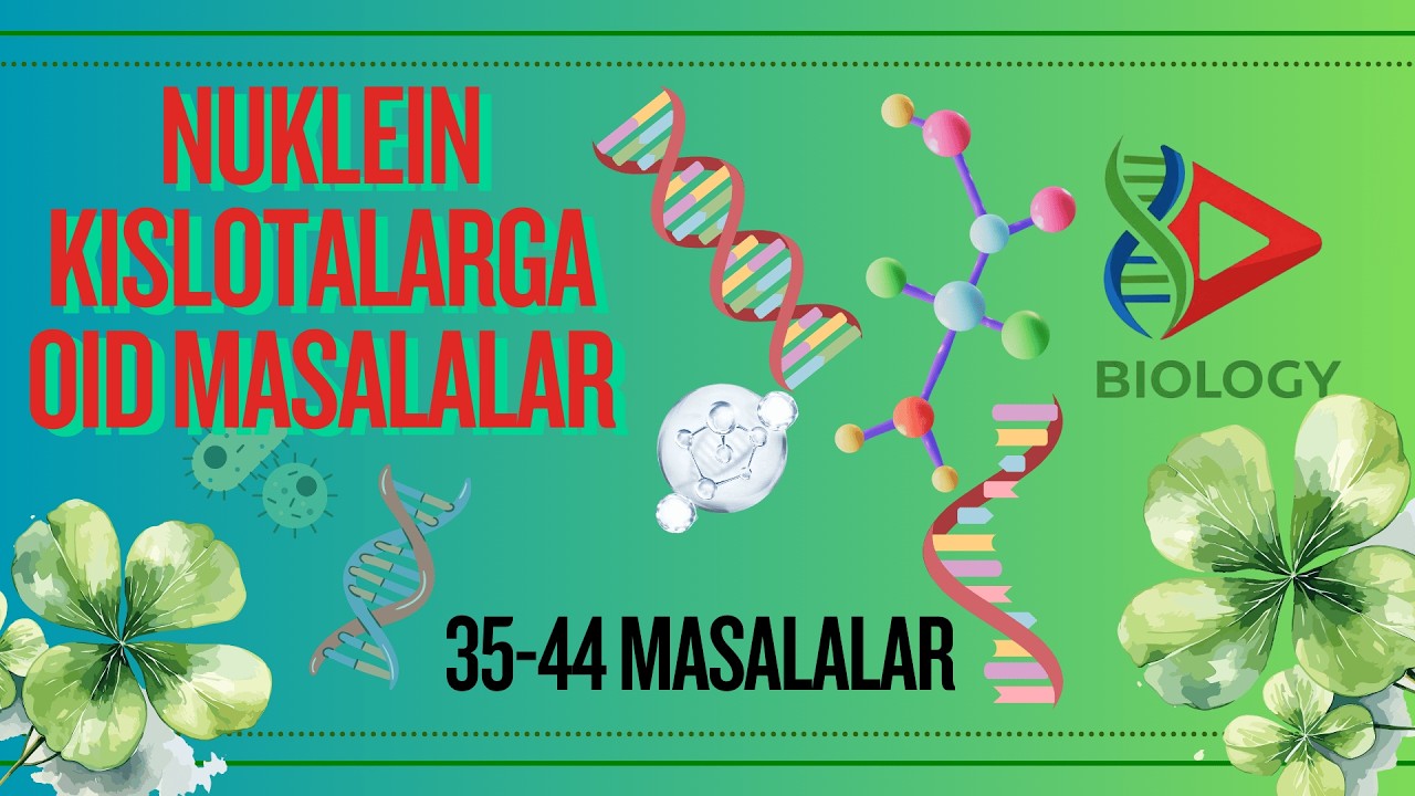 Nuklein kislotalariga oid masalalar (35-44 masalalar) Nodirbek Ismoilov