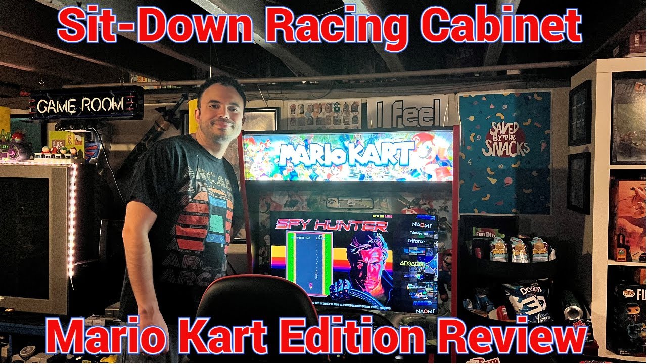 Retro Lizards Arcade / Buy Stuff Store Canada Sit-Down Racing Arcade Cabinet Gameplay and Review!