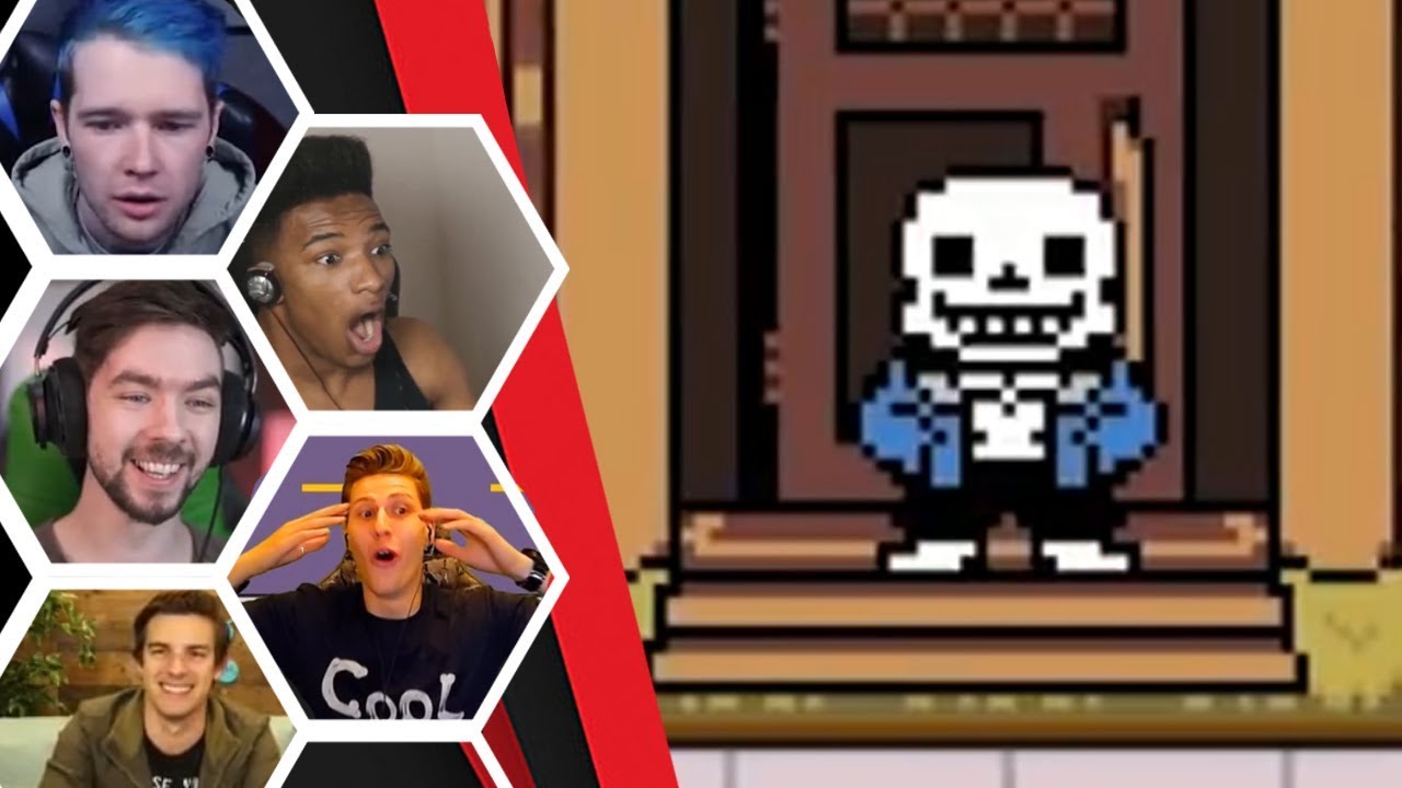 Let's Players Reaction To Meeting Sans / Sans Being A Savage About Your Mom | Deltarune