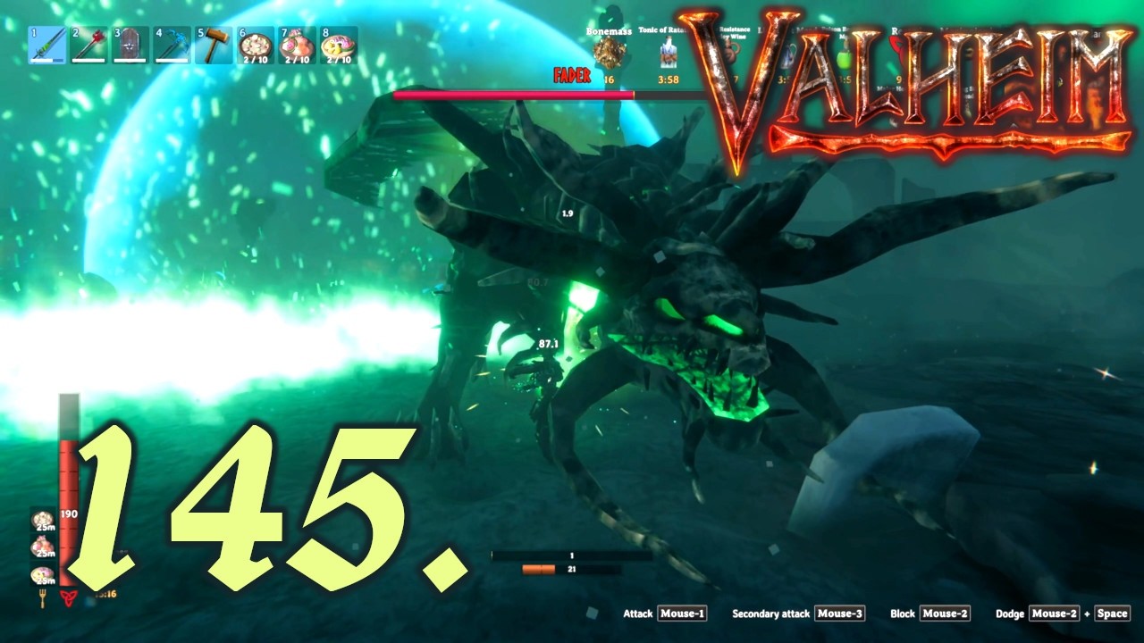 Day 289 & 290 - Fader Boss Fight - Let's Play Valheim Part 145