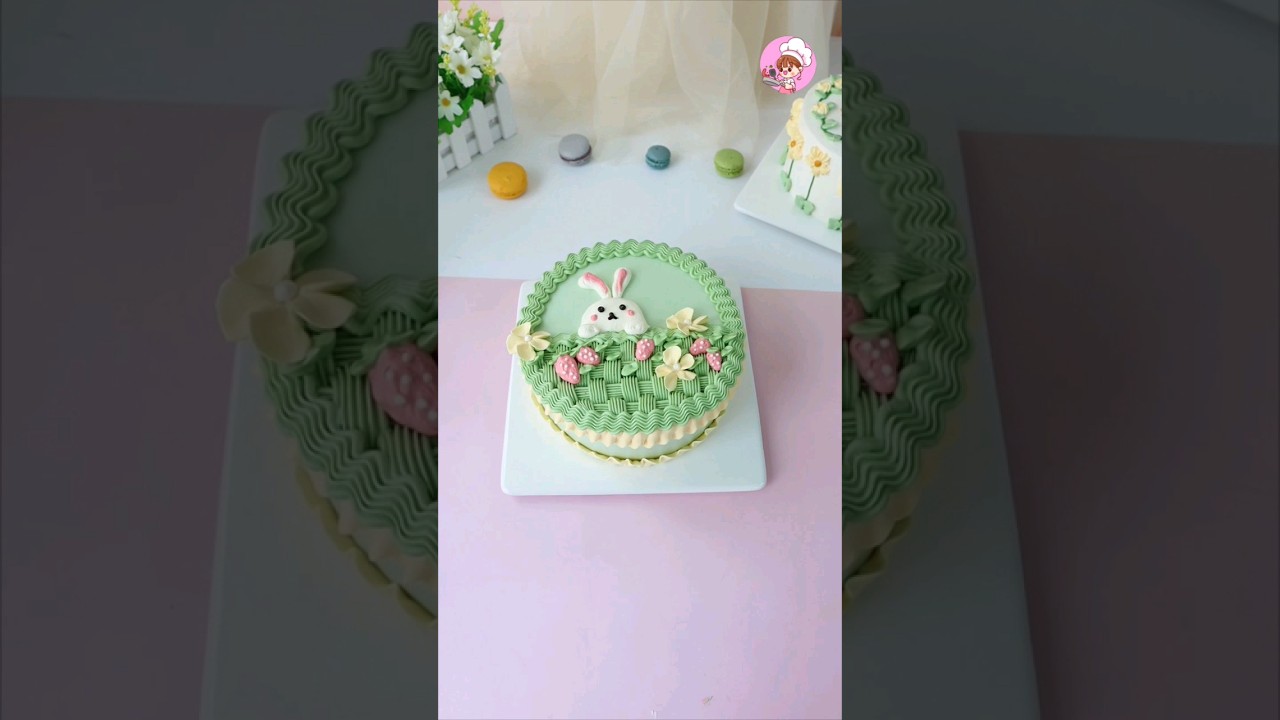 BUTTER CREAM BUNNY CAKE DESIGNS! 🐰🍒🧁