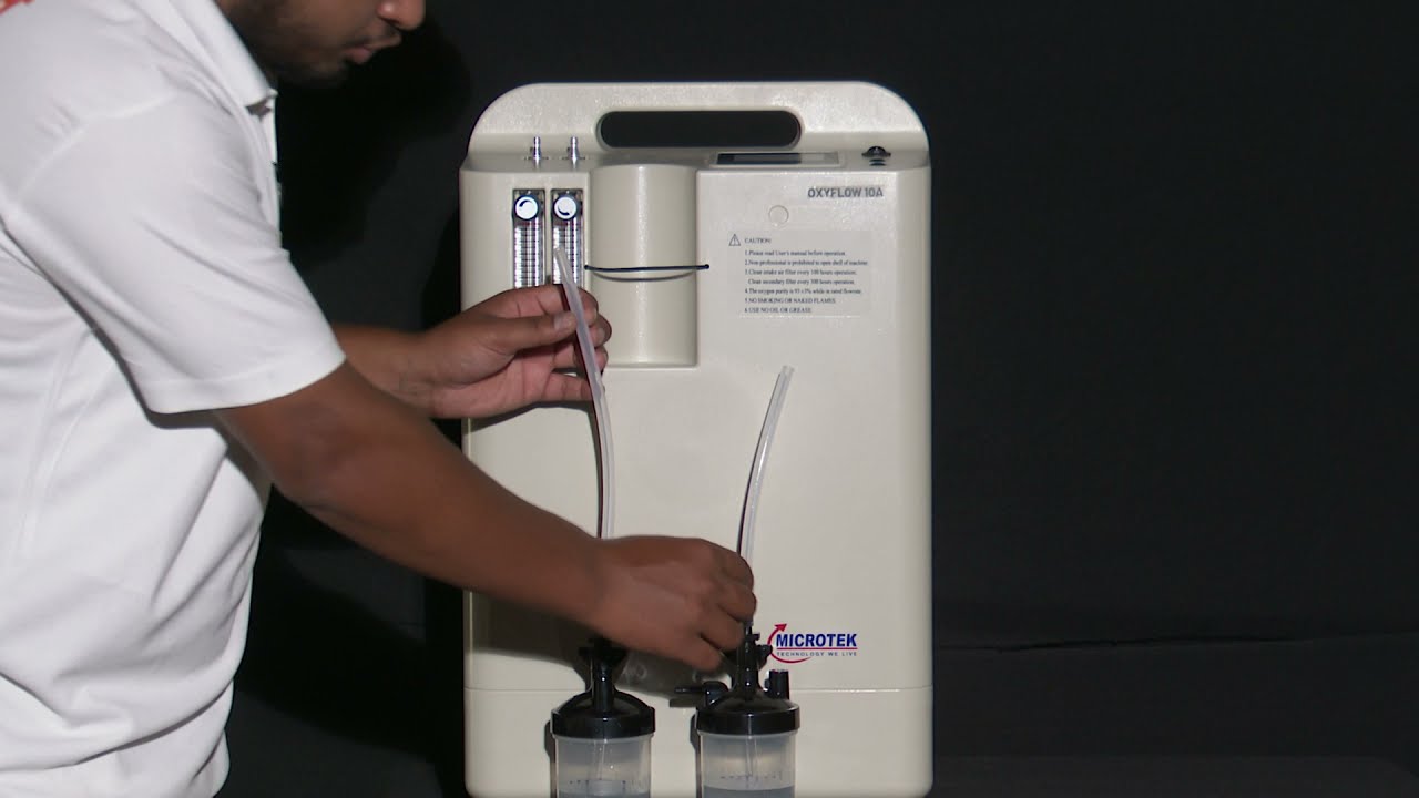 MICROTEK 10 LITER OXYGEN oxygen concentrator training | How to use oxygen concentrator