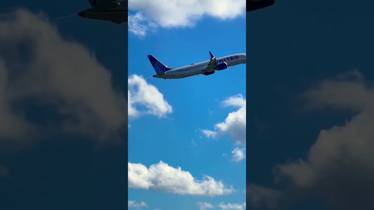 United Airlines 737 MAX 8 Takeoff - Boston Airport Plane Spotting