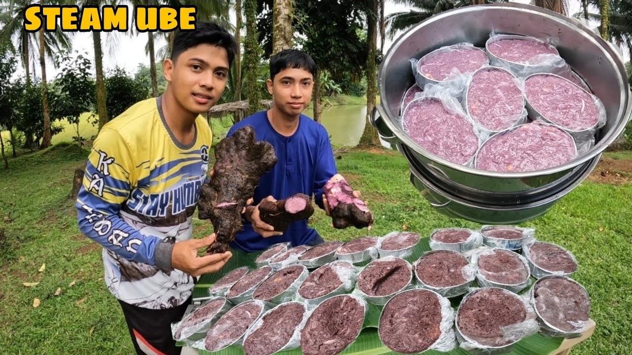 PANG GAGAWA NG STEAM UBE MAY LAHOK  NA BUKO NAPAKASARAP